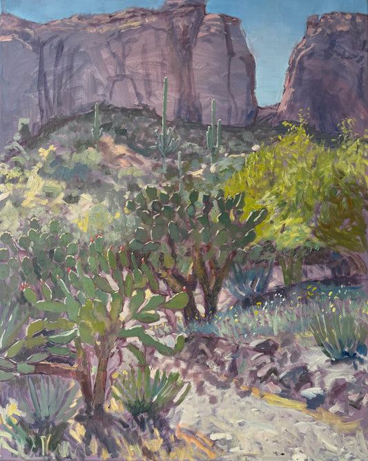Desert Plants Must Find Their way Original Painting