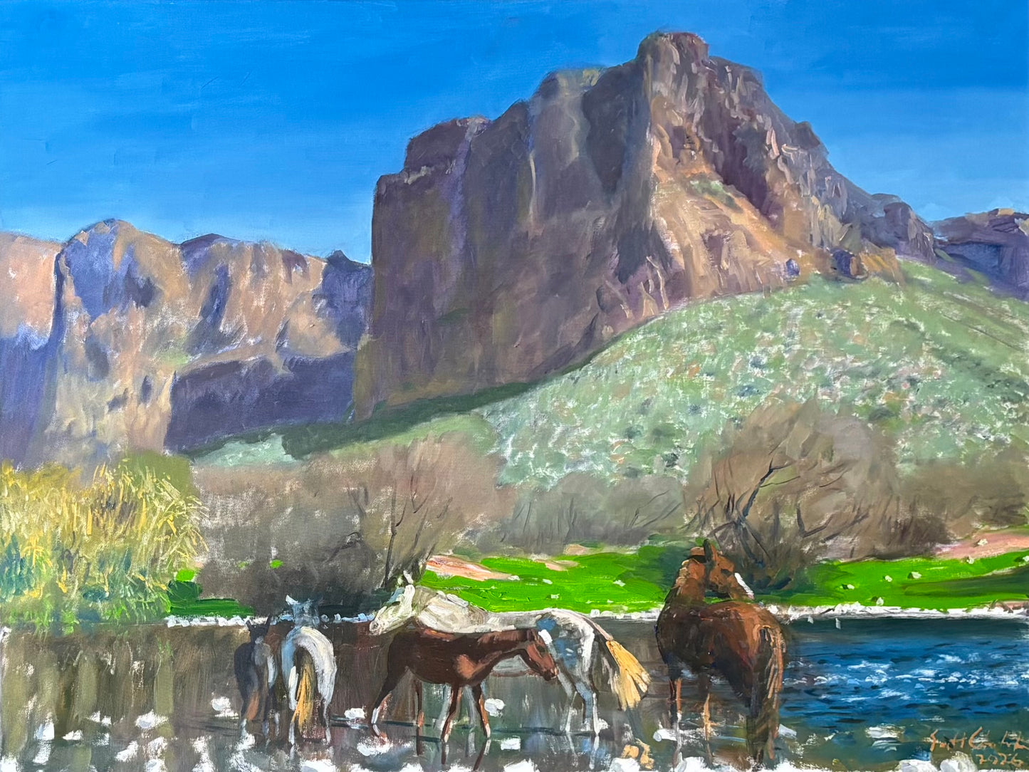 The River is My Friend Original Painting