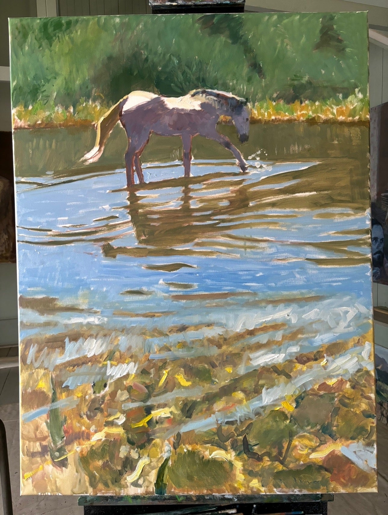 Sun on a Wild Horse’s Back Original Painting