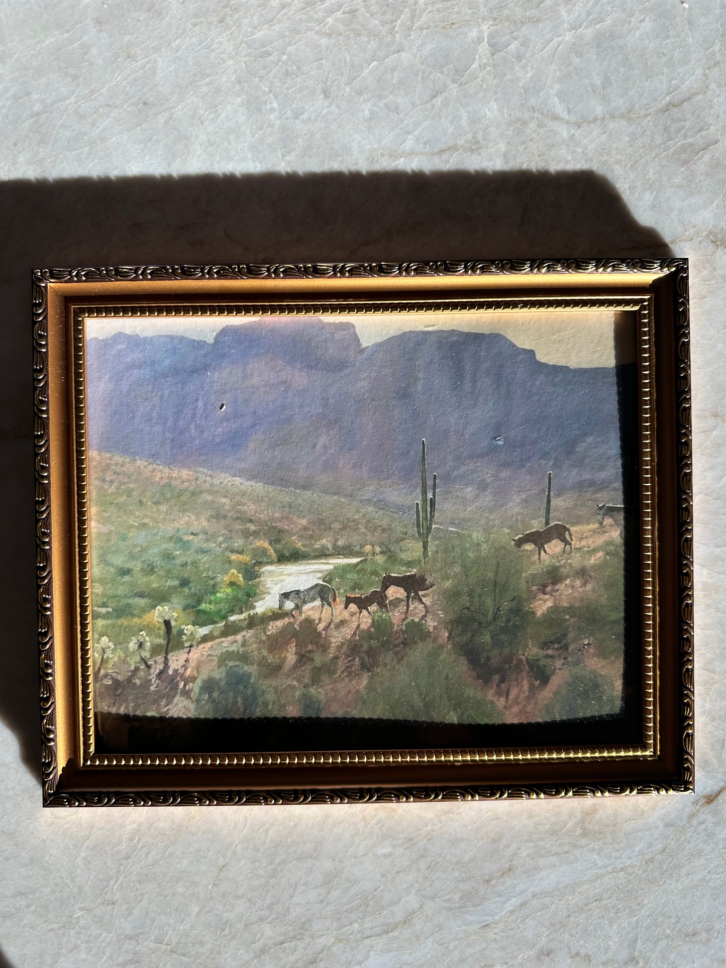 Framed Down to the River paper print