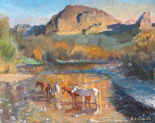 Autumn Afternoon on the Salt River Original Painting