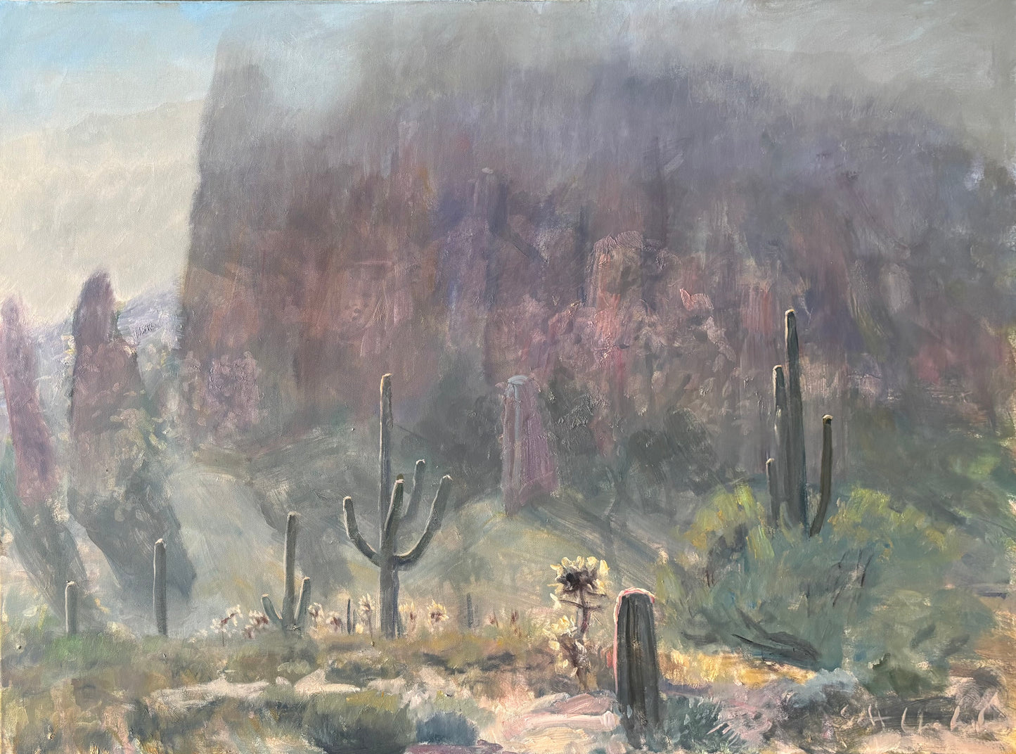Mist on the Mountain Original Painting
