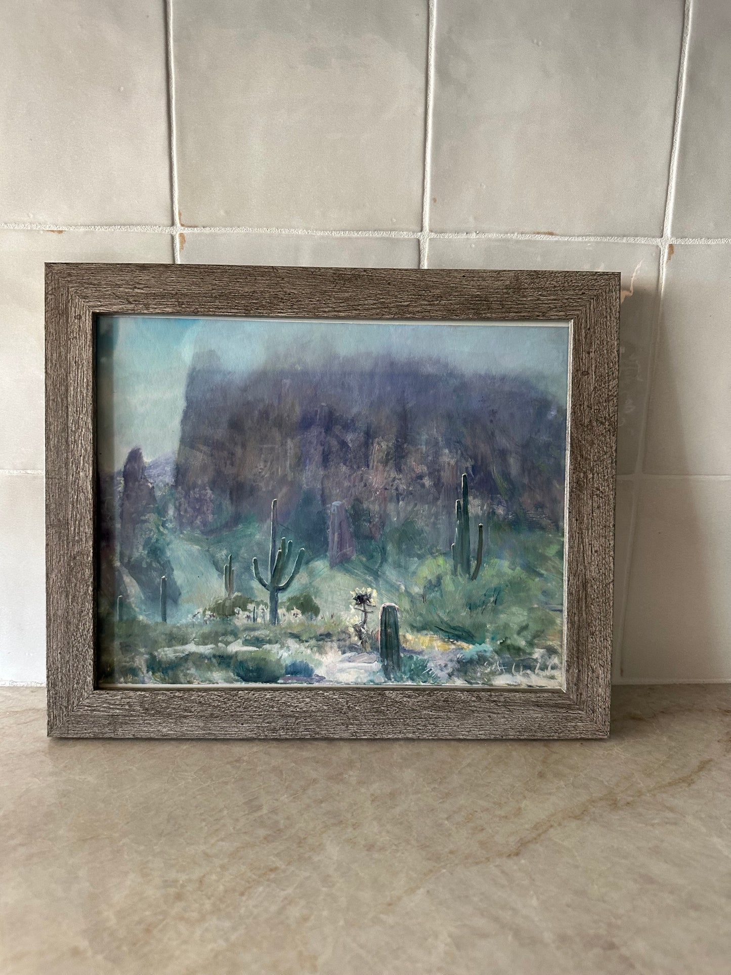 Framed Mist on the Mountain Print