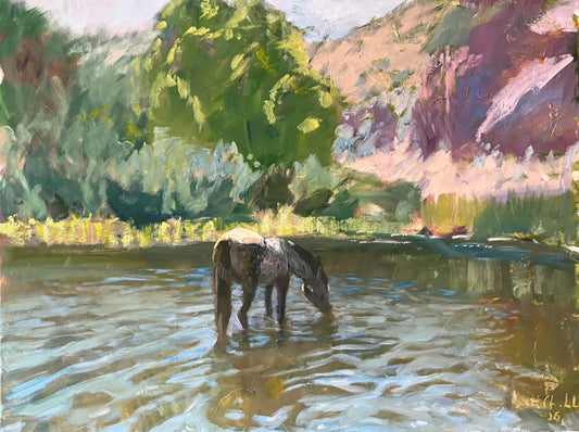 The Blue Roan Original Painting