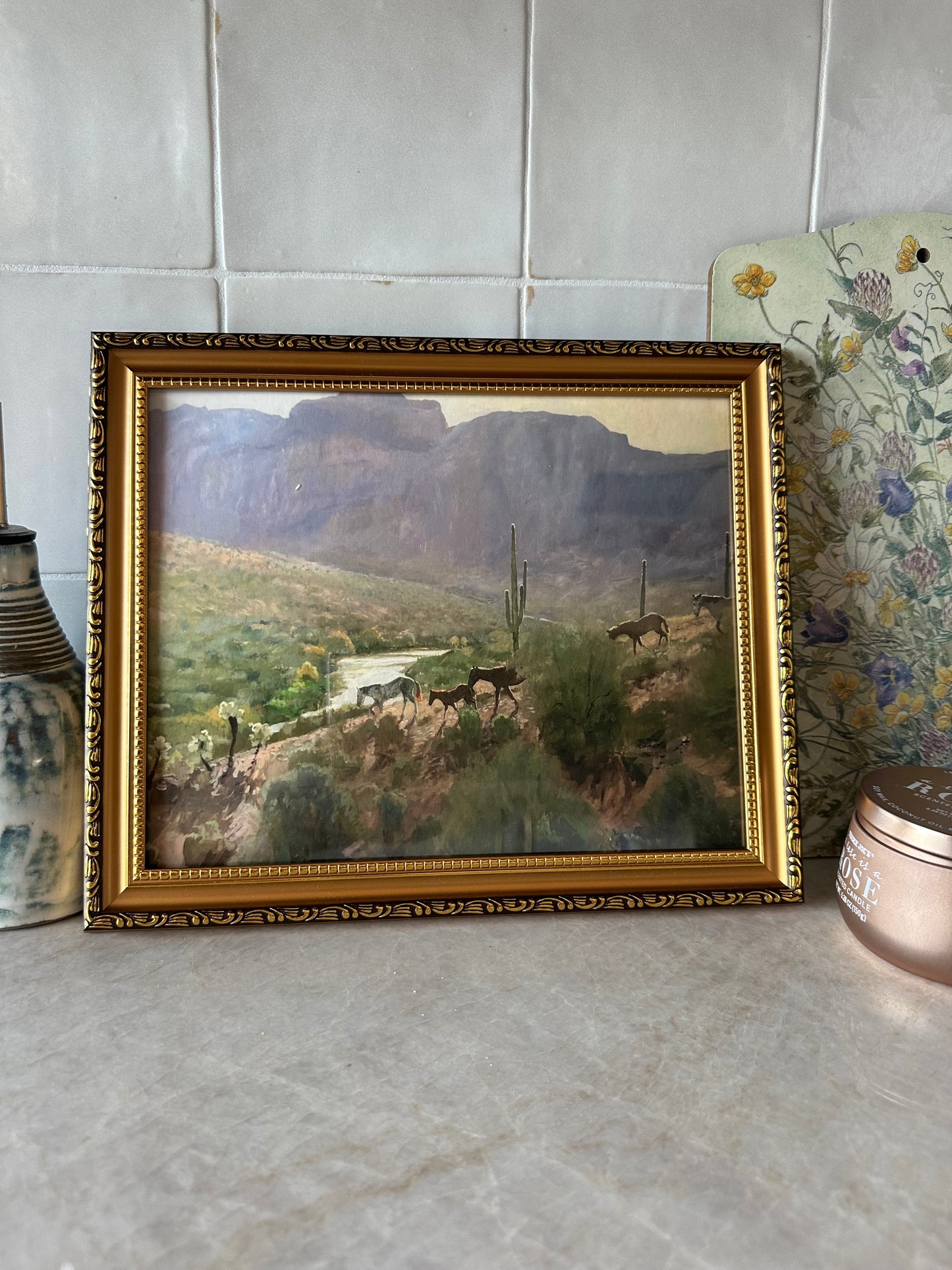 Framed Down to the River paper print