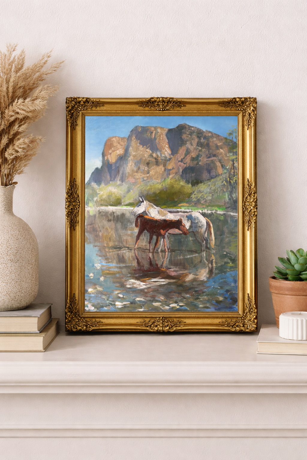 River Reflections Paper Print