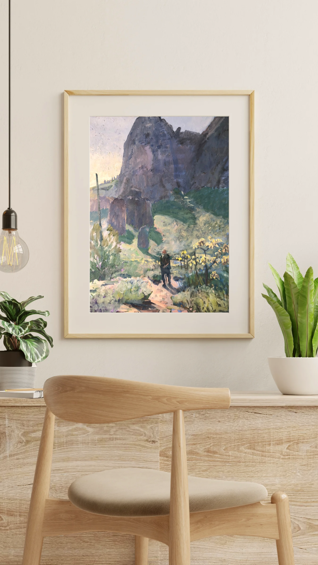 Spires of the Superstitions with a Hermit